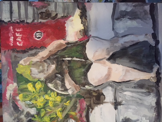 A Day at the Museum, painting by Robert G. Fishman