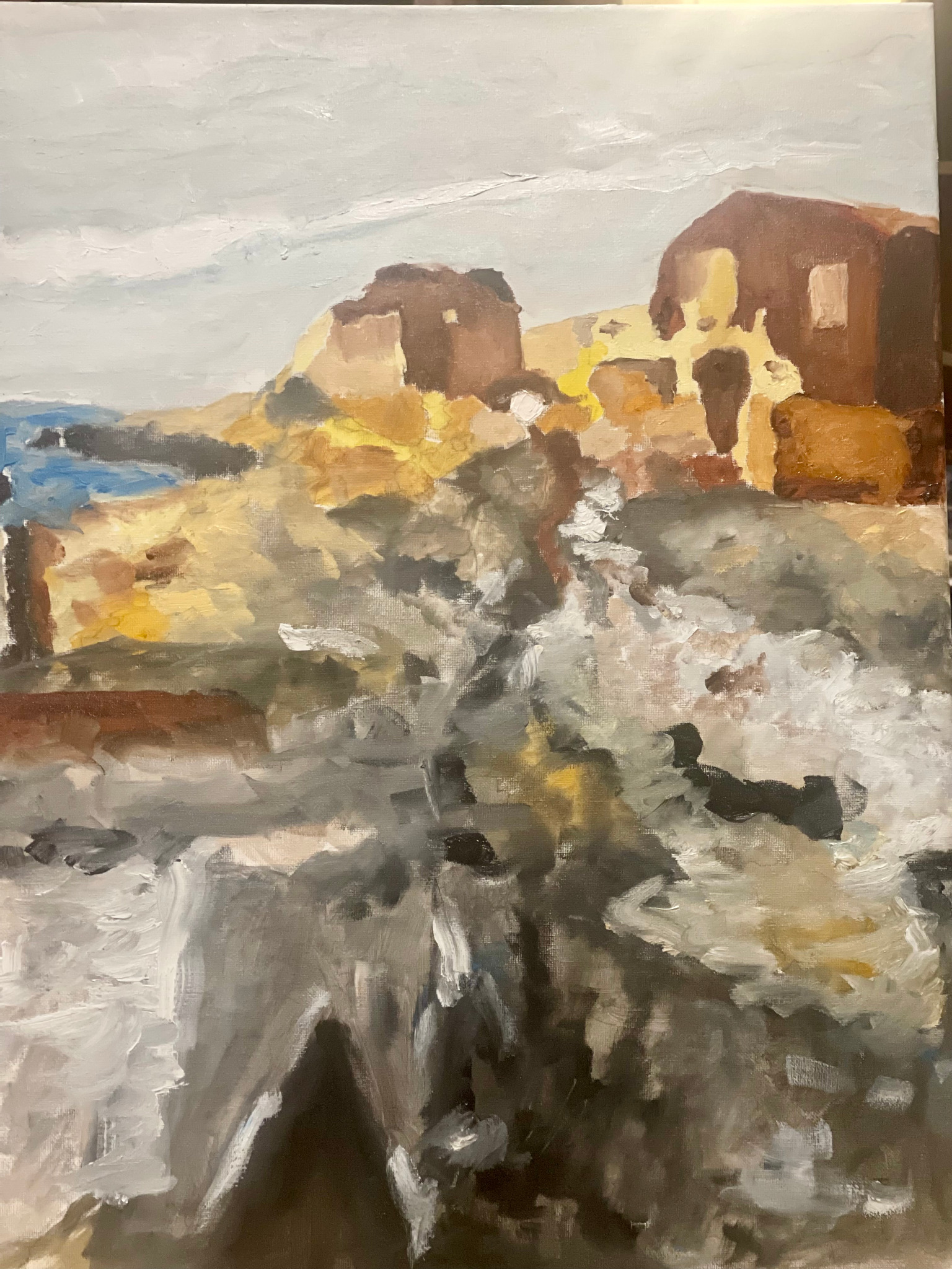 Coast of Maine, painting by Robert G. Fishman