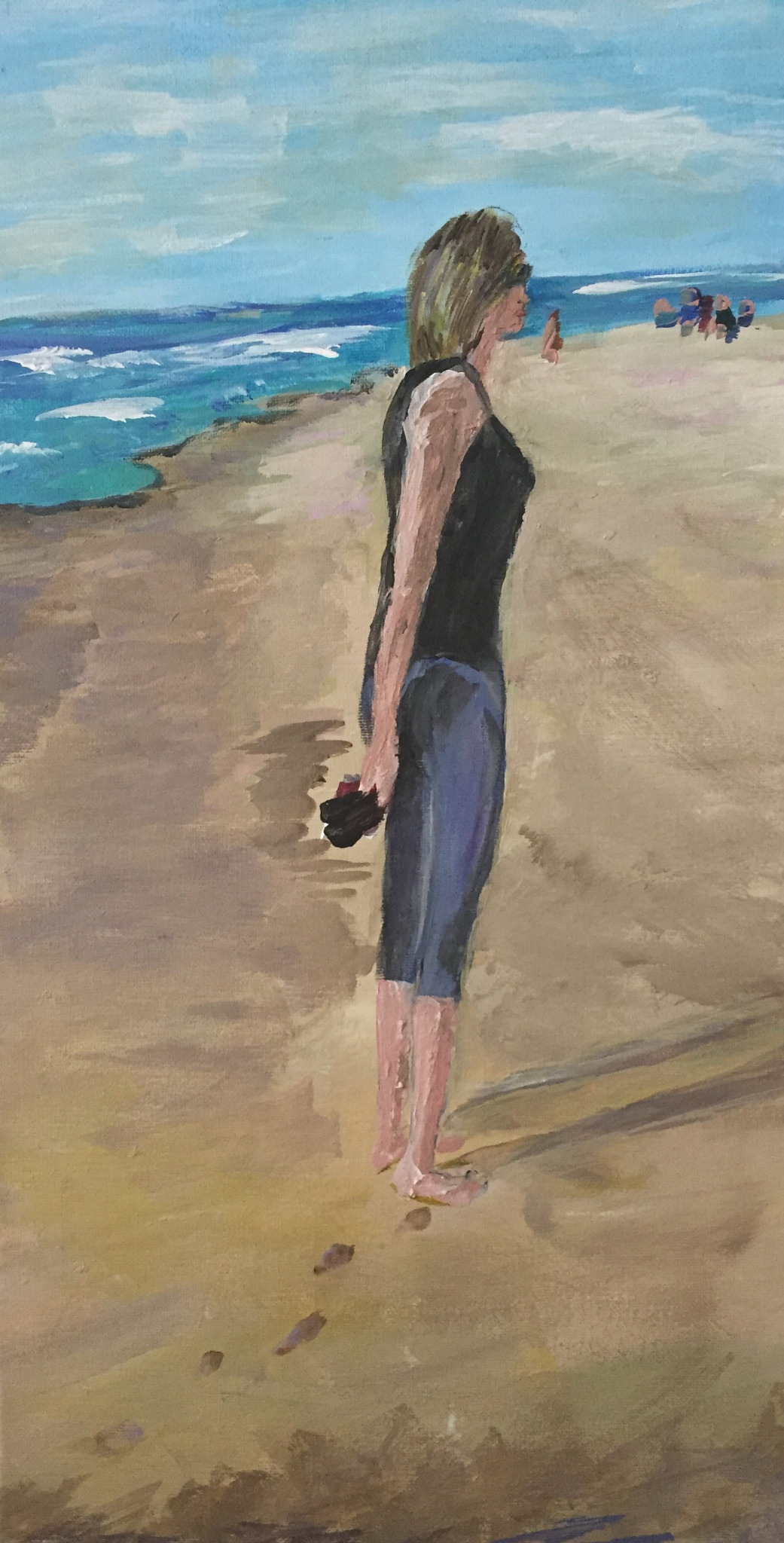Contemplation, painting by Robert G. Fishman