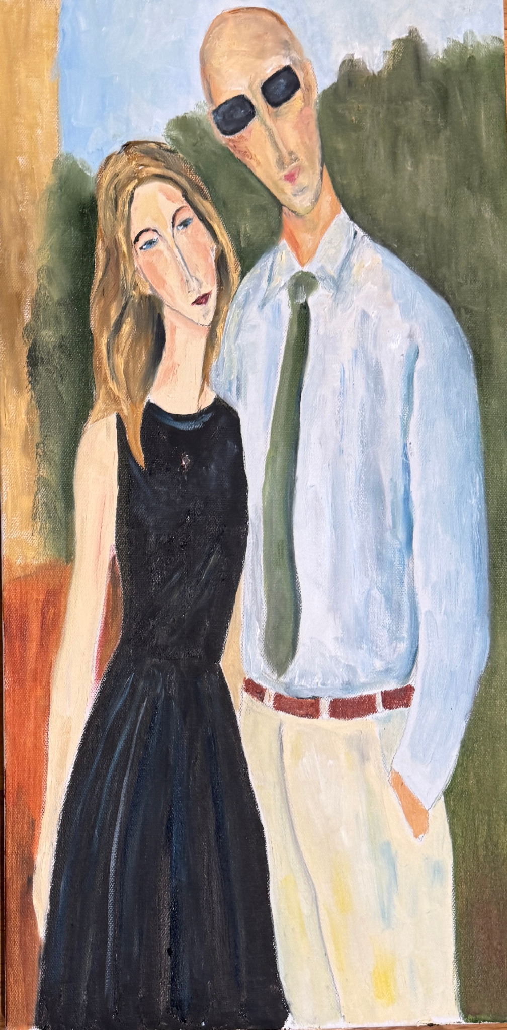 Date Night, painting by Robert G. Fishman