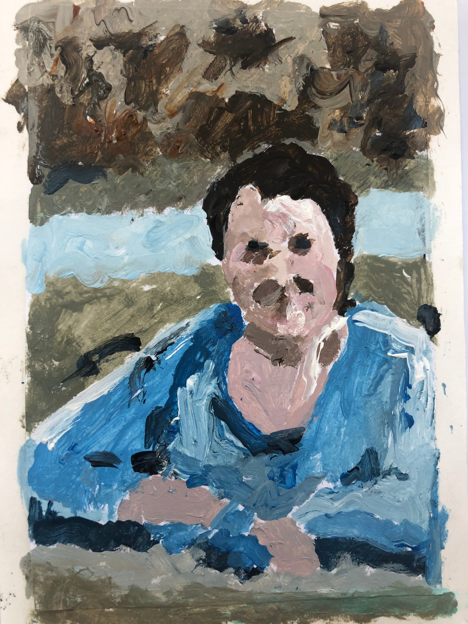 Kimberly, painting by Robert G. Fishman