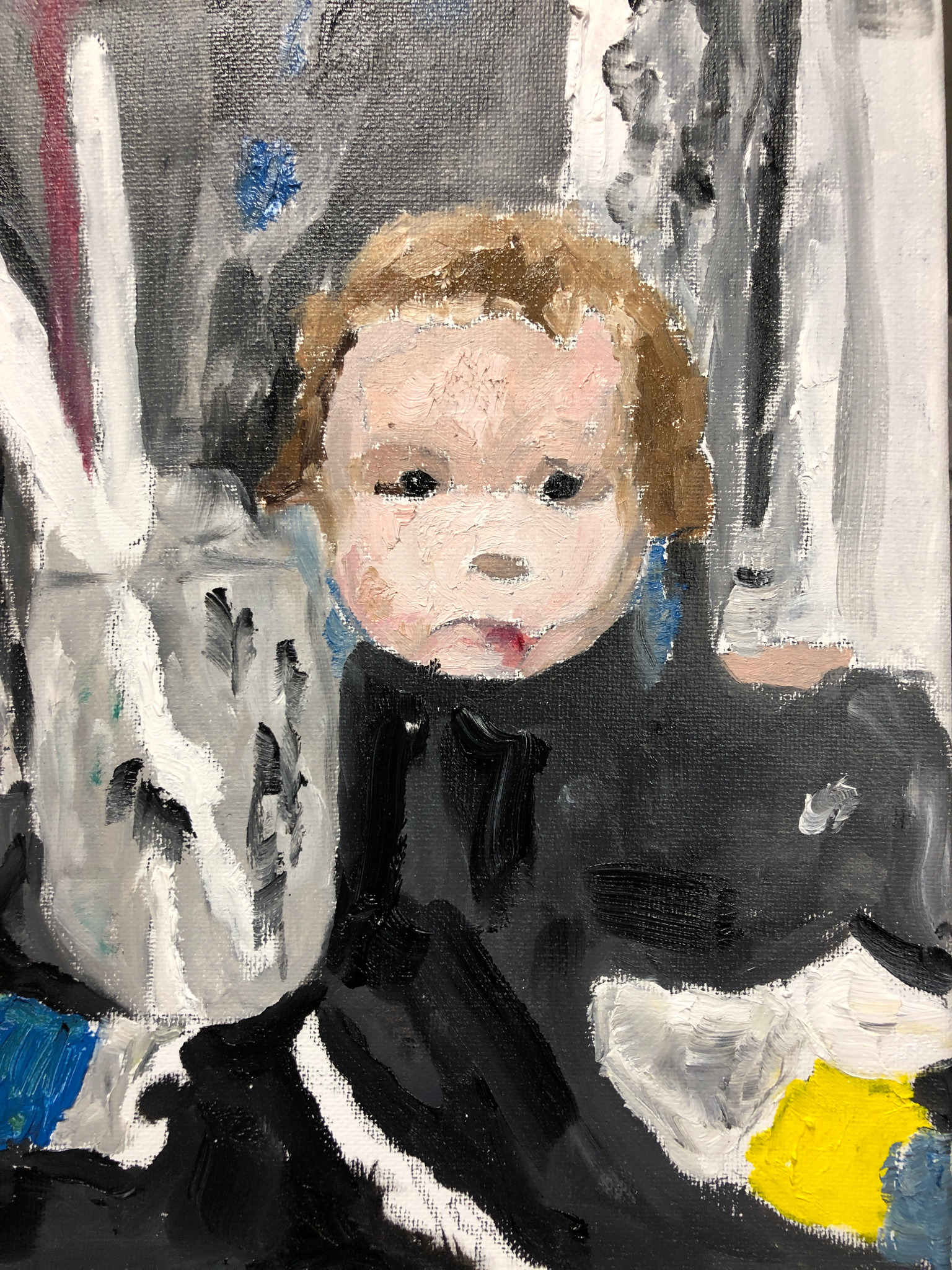 Maggie, painting by Robert G. Fishman