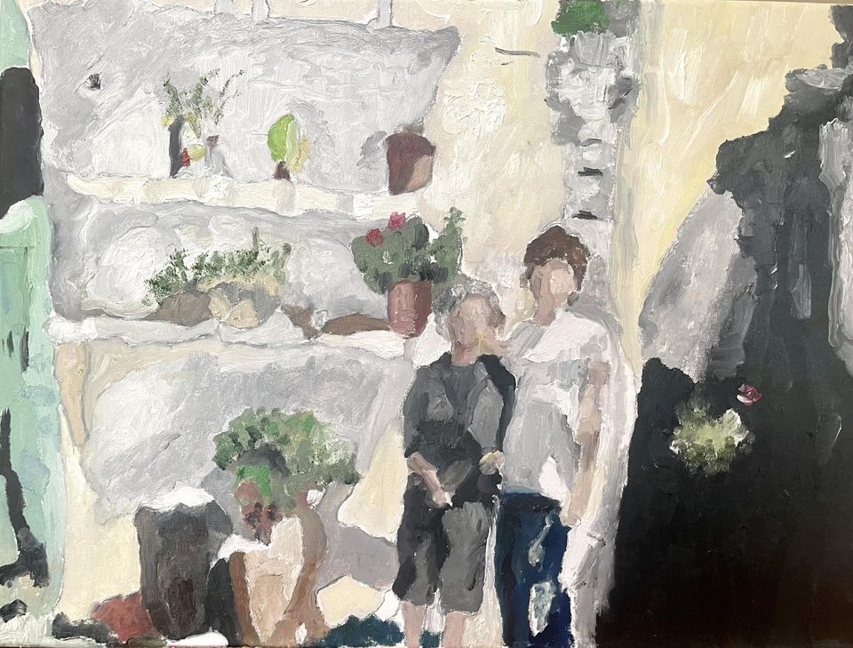Maria, painting by Robert G. Fishman