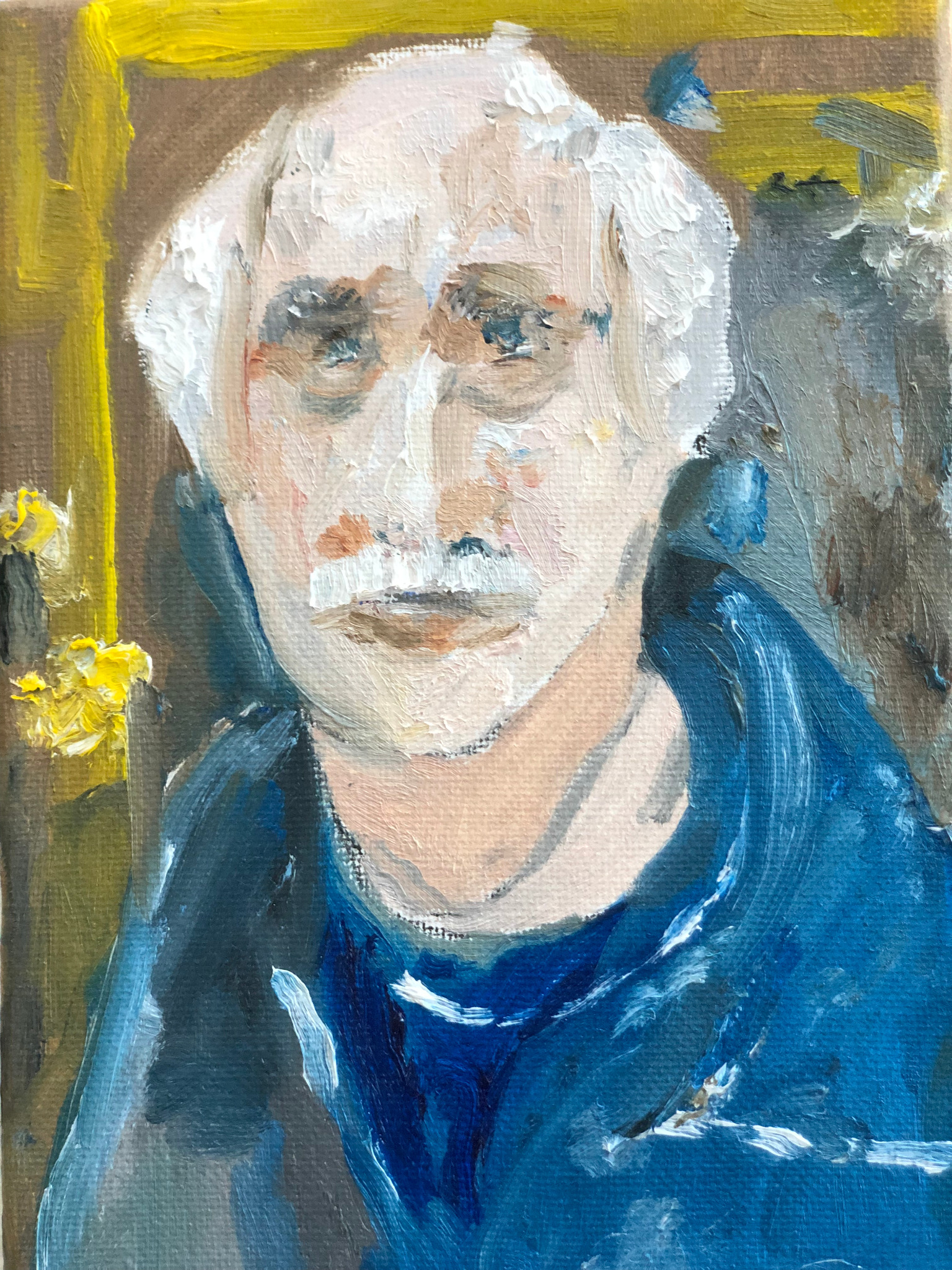 Andy, miniature portrait by Robert G. Fishman, 5 by 7 inches