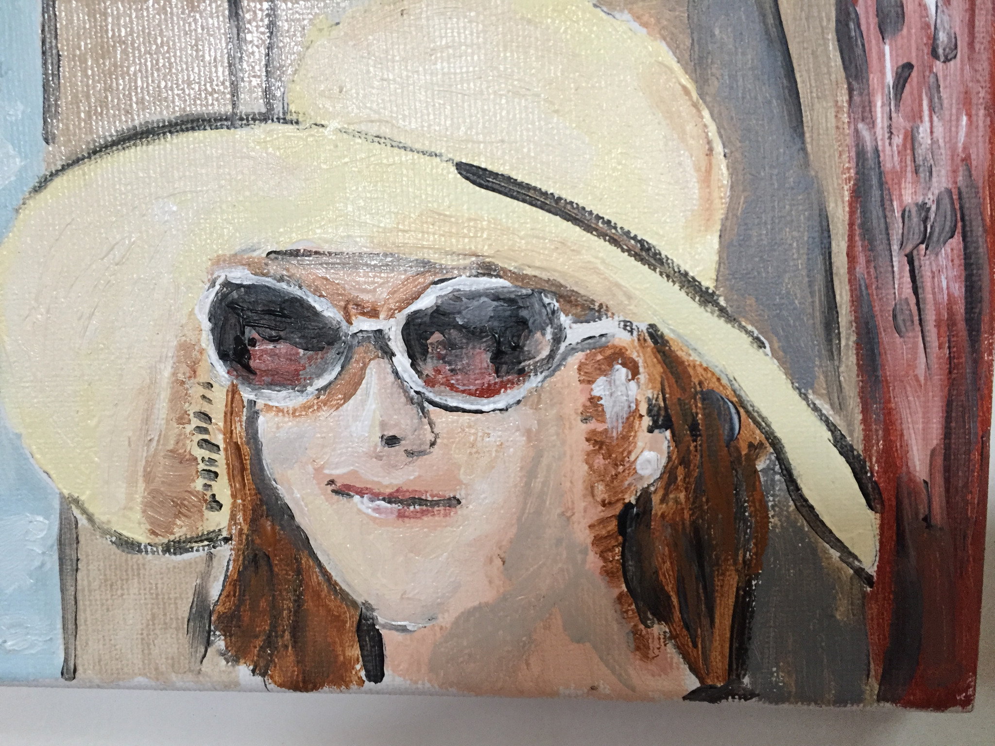 Artist’s Wife, miniature portrait by Robert G. Fishman, 5 by 7 inches