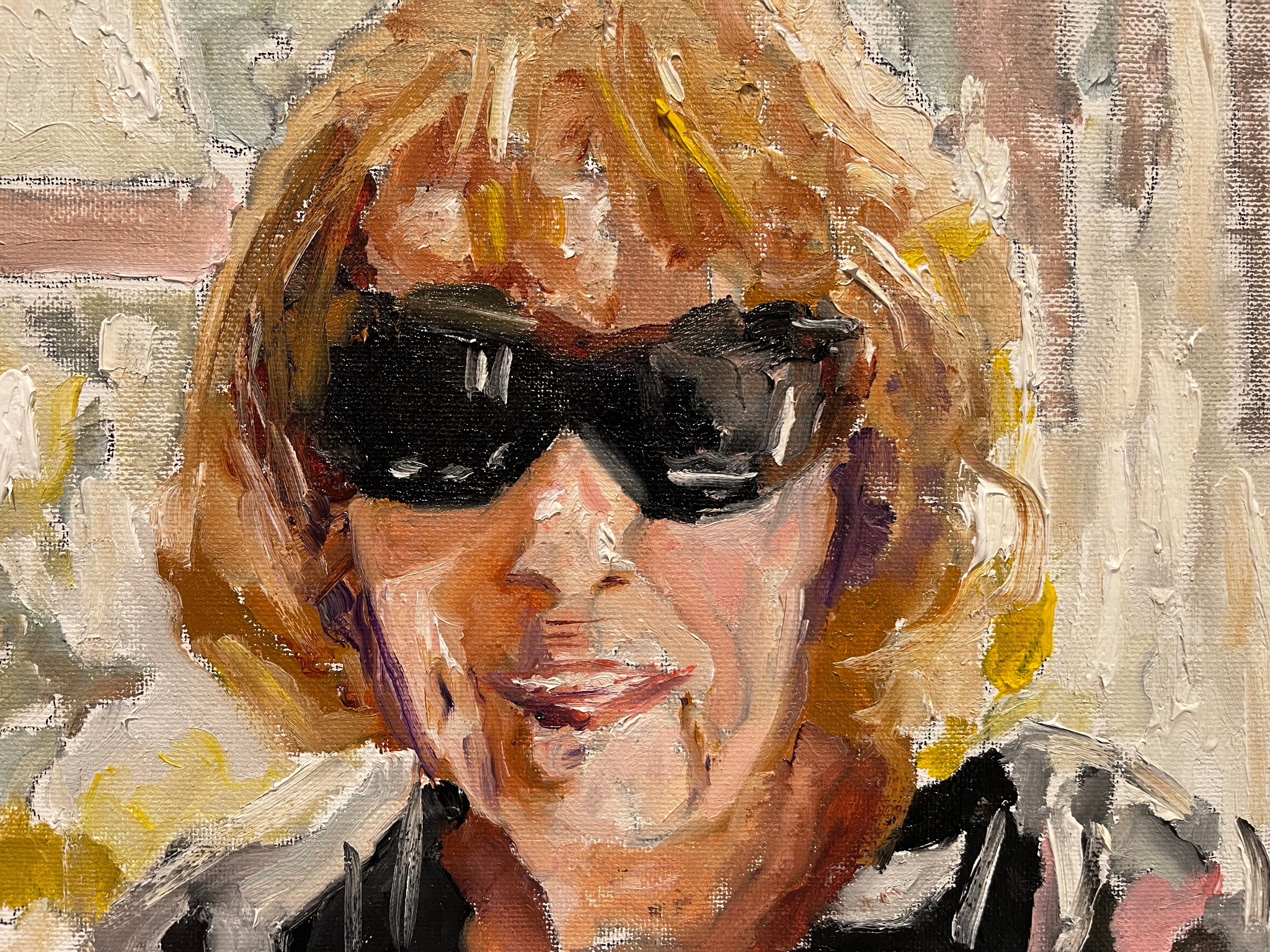 Mom at 90, painting by Robert G. Fishman