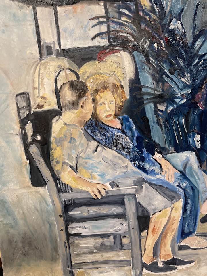 Old Friends, painting by Robert G. Fishman