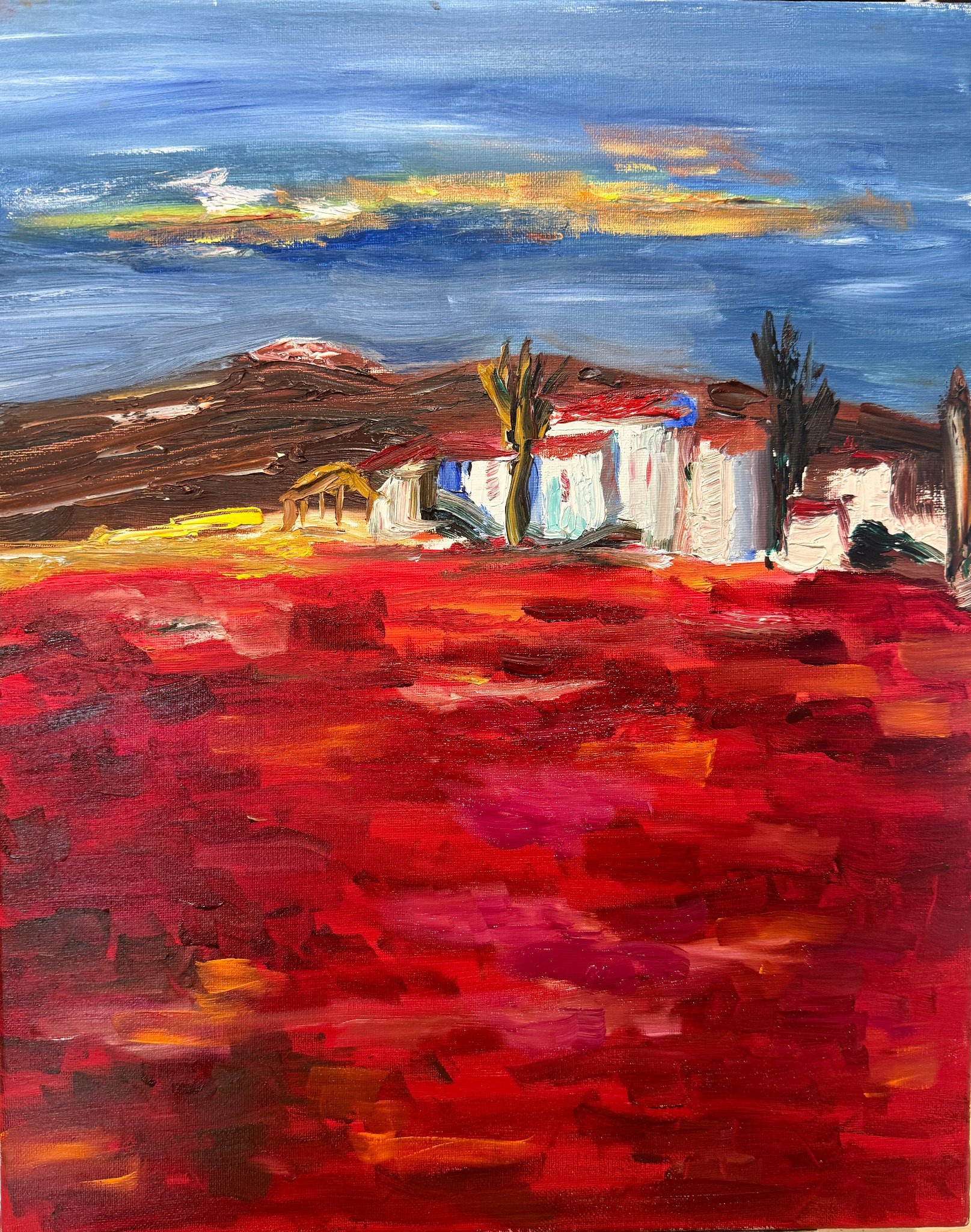 Red Valley, painting by Robert G. Fishman