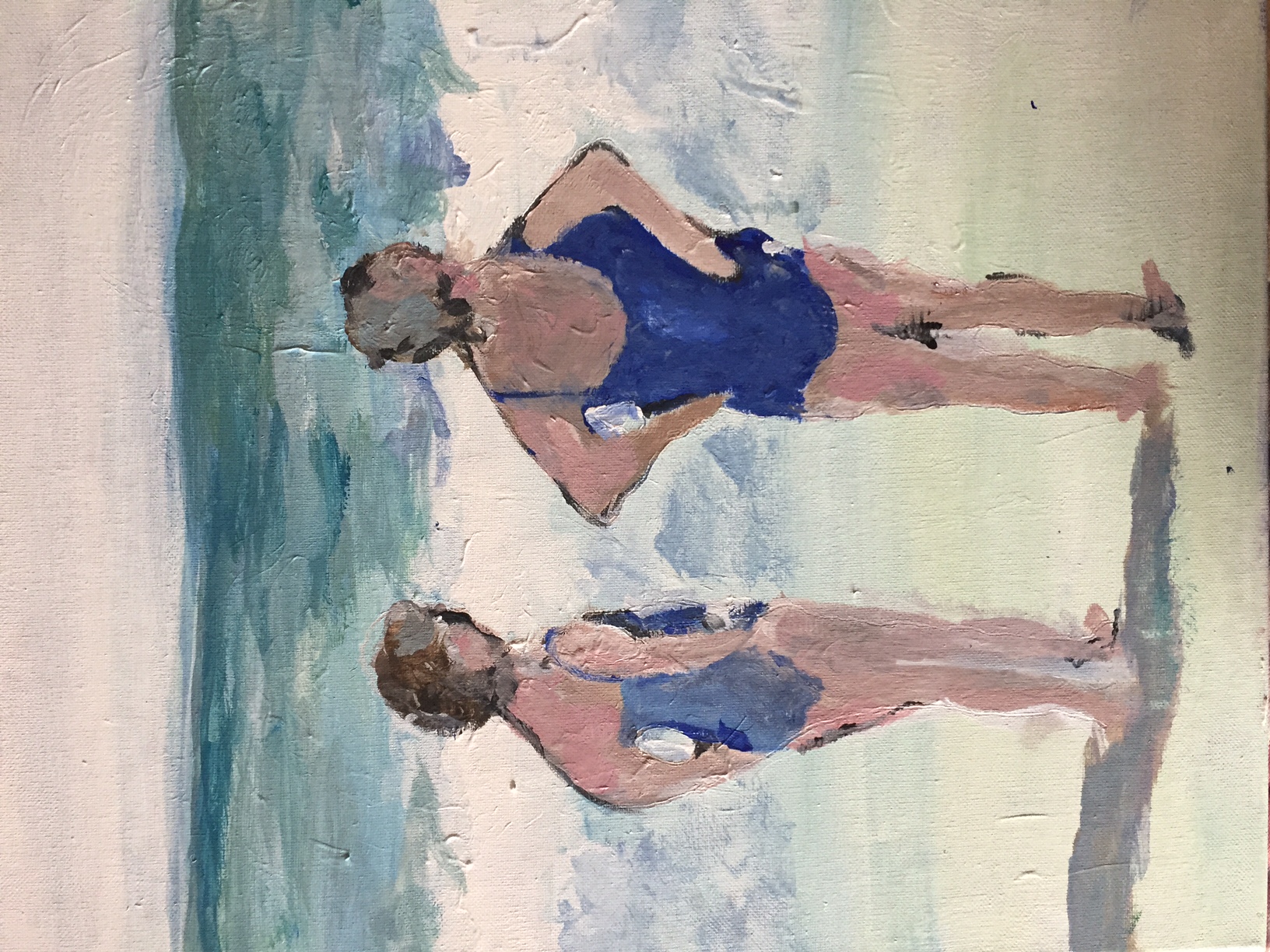 The Bathers, painting by Robert G. Fishman