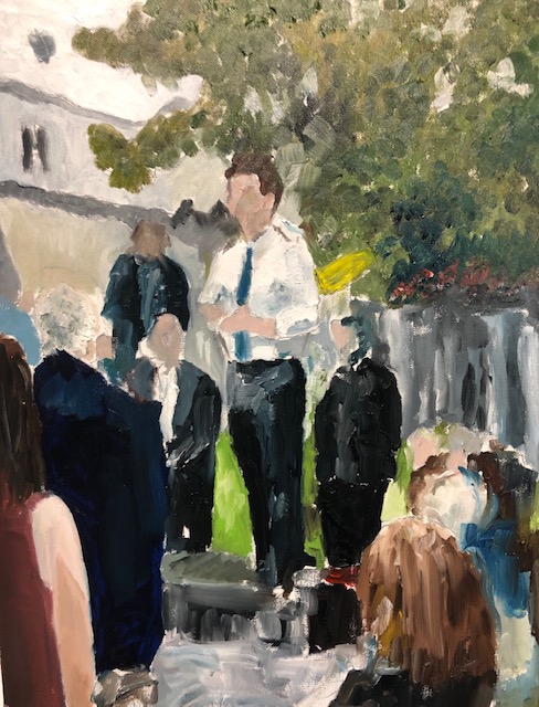 The Candidate, painting by Robert G. Fishman