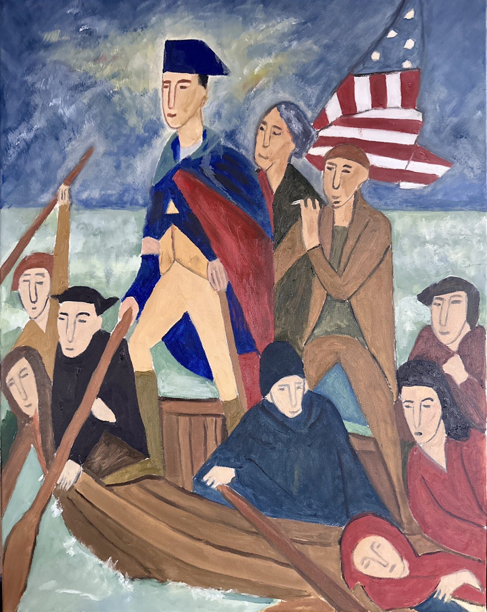 The Crossing, painting by Robert G. Fishman