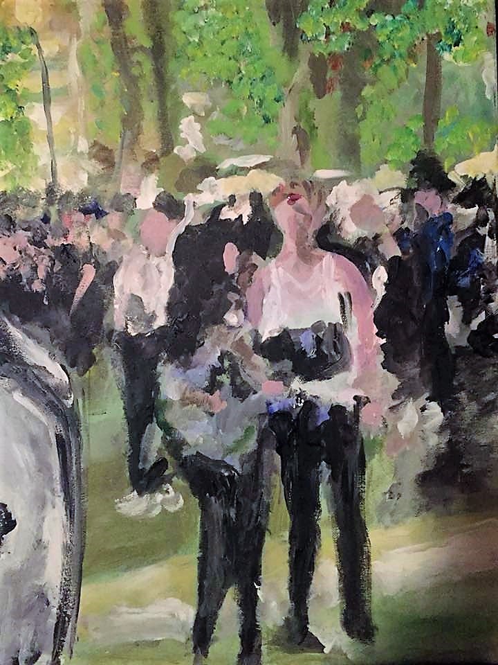 The Dance Party, painting by Robert G. Fishman
