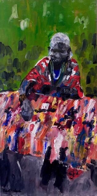 The Jewelry Maker, painting by Robert G. Fishman