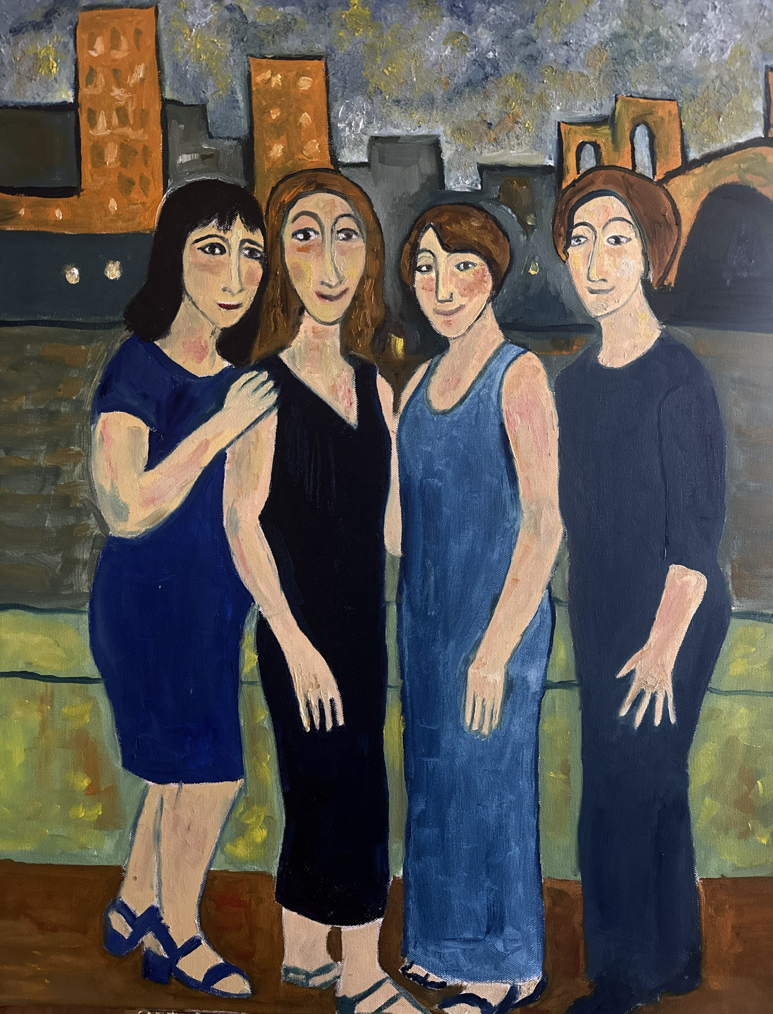 Together Again, painting by Robert G. Fishman