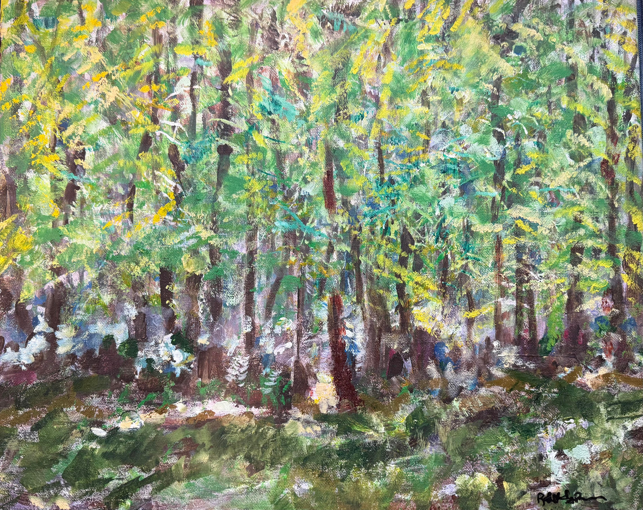 View from Artist’s Studio, painting by Robert G. Fishman