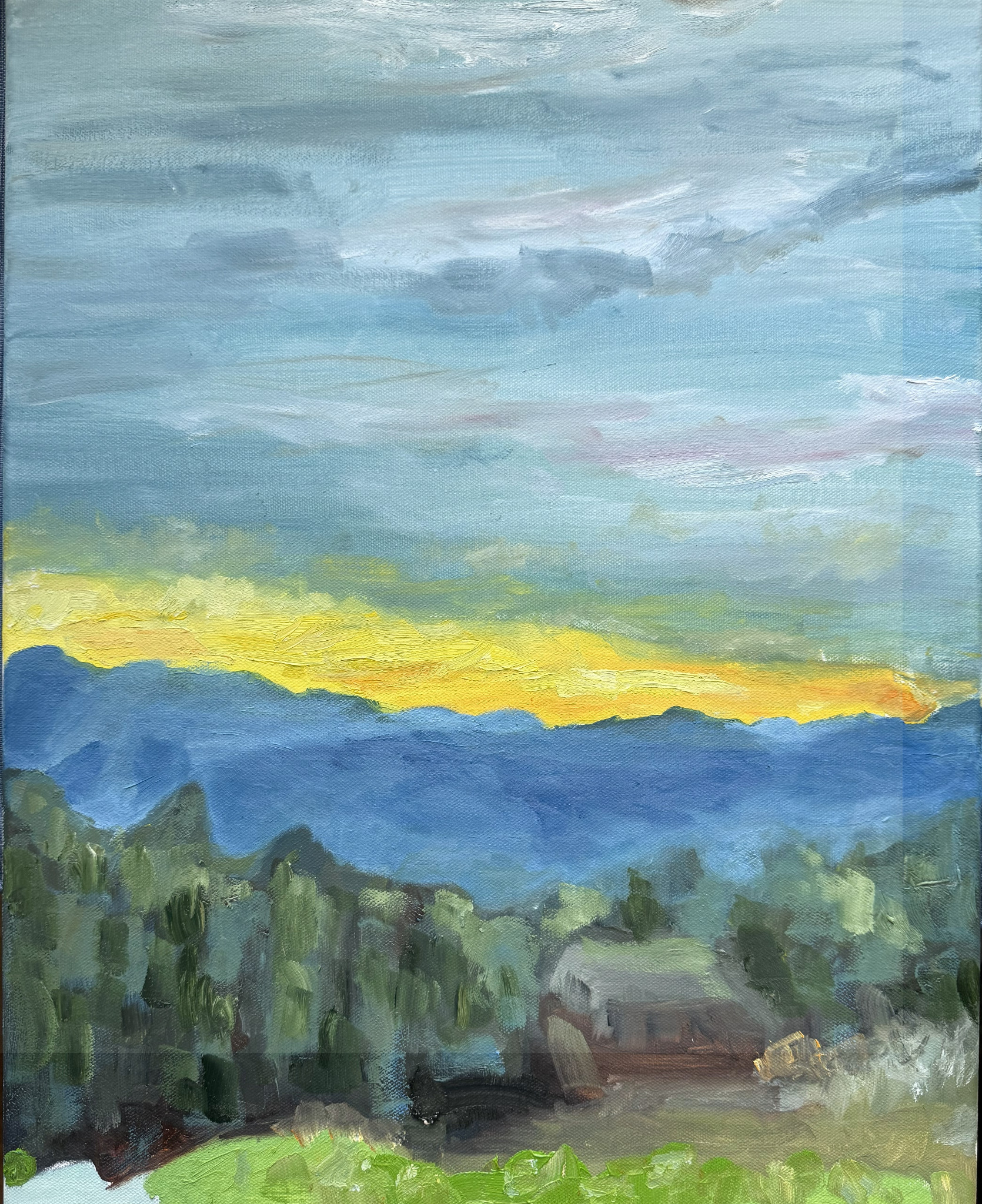 Vineyard II, painting by Robert G. Fishman