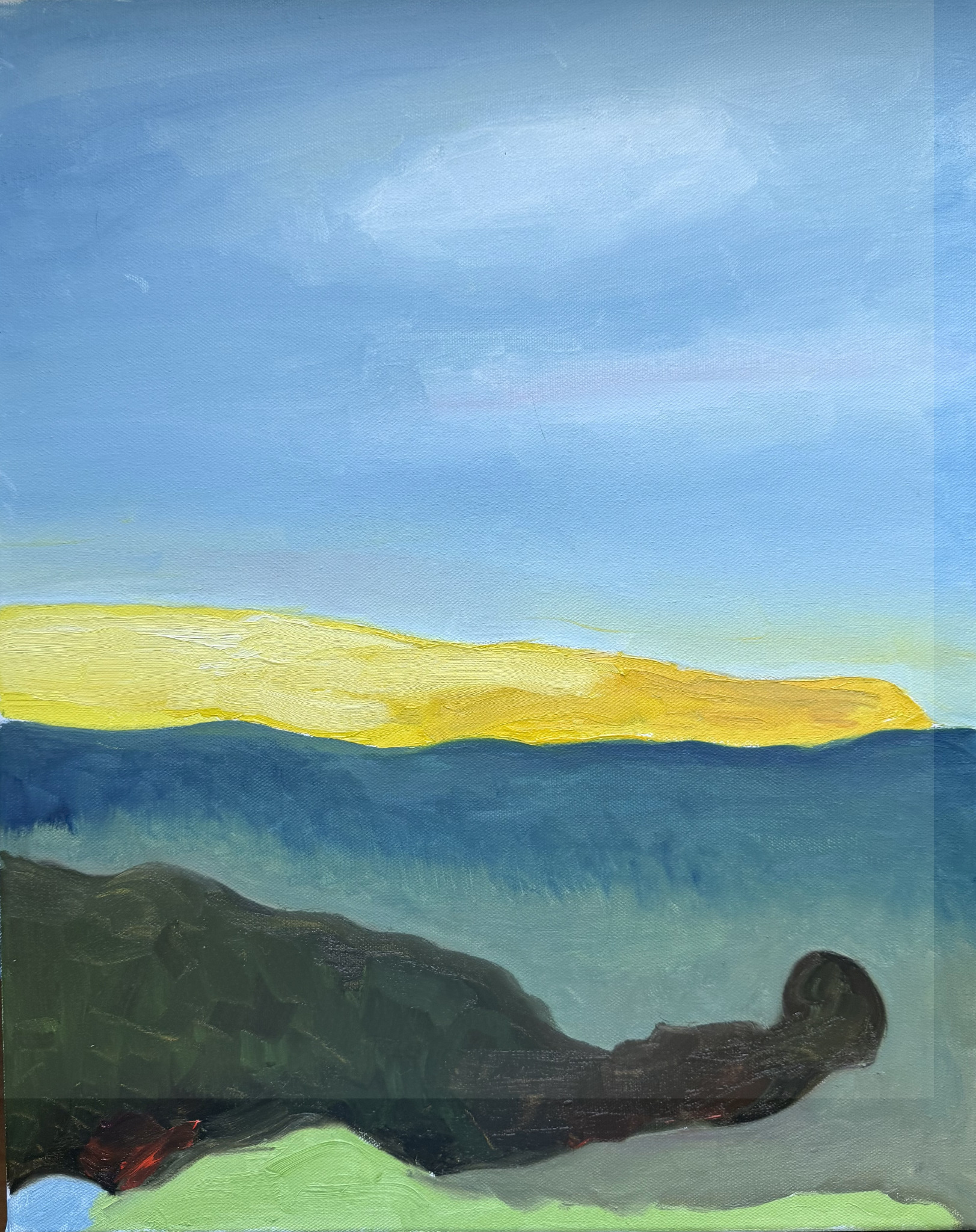 Vineyard III, painting by Robert G. Fishman